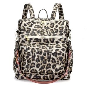 NWT Leopard Print Women’s Large Travel Backpack
